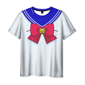 Мужская футболка 3D с принтом Матроска в Тюмени, 100% полиэфир | прямой крой, круглый вырез горловины, длина до линии бедер | sailor moon | костюм | луна | сейлор мун | сейлормун