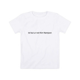 Детская футболка хлопок с принтом BTS в Тюмени, 100% хлопок | круглый вырез горловины, полуприлегающий силуэт, длина до линии бедер | bangtan boys | beyond the scene | bts | k pop | music | арэм | ви | джей хоуп | джин | музыка | сюга | чимин | чонгук