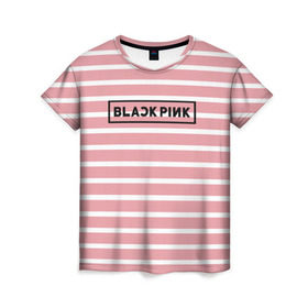 Женская футболка 3D с принтом BlackPink в Тюмени, 100% полиэфир ( синтетическое хлопкоподобное полотно) | прямой крой, круглый вырез горловины, длина до линии бедер | 