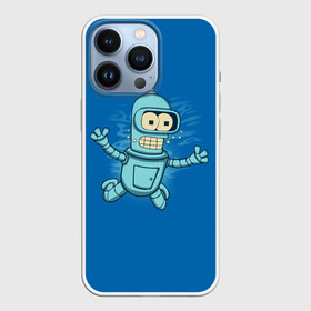 Чехол для iPhone 13 Pro с принтом Bender Nevermind в Тюмени,  |  | bender | futurama | mult | nevermind | nirvana | simpsons | zoidberg | бендер | зойдберг | мульт | мультик | мультфильм | симпсоны | футурама