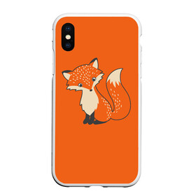 Чехол для iPhone XS Max матовый с принтом Лисичка в Тюмени, Силикон | Область печати: задняя сторона чехла, без боковых панелей | fox | foxes | ginger | orange | tail | лапки | лис | лиса | лисичка | лисички | лисы | оранжевый | рыжая | рыжий | хвост