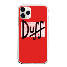 Чехол для iPhone 11 Pro Max матовый с принтом Duff Beer в Тюмени, Силикон |  | beer | donut | duff | fun | homer | joke | simpson | simpsons | гомер | дафф | пончик | прикол | приколы | симпсон | симпсоны