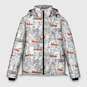 Мужская зимняя куртка 3D с принтом Снеговики в Тюмени, верх — 100% полиэстер; подкладка — 100% полиэстер; утеплитель — 100% полиэстер | длина ниже бедра, свободный силуэт Оверсайз. Есть воротник-стойка, отстегивающийся капюшон и ветрозащитная планка. 

Боковые карманы с листочкой на кнопках и внутренний карман на молнии. | 2019 | вёдра | верховный | год | искусство | картинка | круто | лучший | мода | молодёжная | морковка | новый год | печенья | подарок | поздравление | праздник | рисунок | рождество | с новым годом