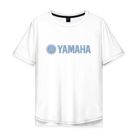 Мужская футболка хлопок Oversize с принтом Yamaha jeans в Тюмени, 100% хлопок | свободный крой, круглый ворот, “спинка” длиннее передней части | jeans | yamaha | джинсы | ямаха