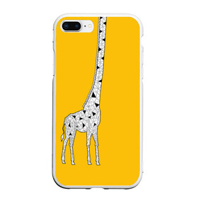 Чехол для iPhone 7Plus/8 Plus матовый с принтом Я Жираф в Тюмени, Силикон | Область печати: задняя сторона чехла, без боковых панелей | Тематика изображения на принте: animal | desert | giraffe | long | pattern | skin | tall | высокий | длинная | животное | животные | жираф | жирафы | пустыня | узор | шея