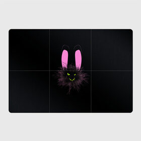 Магнитный плакат 3Х2 с принтом Мрачный Зайчик в Тюмени, Полимерный материал с магнитным слоем | 6 деталей размером 9*9 см | creepy | ear | ears | rabbit | rabbits | scary | spooky | жуткий | зайцы | зайчик | зайчики | заяц | кролик | кролики | мрачный | страшный | ухо | уши | ушки