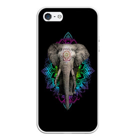 Чехол для iPhone 5/5S матовый с принтом Индийский Слон в Тюмени, Силикон | Область печати: задняя сторона чехла, без боковых панелей | africa | elephant | elephants | india | ornament | pattern | skin | tusks | африка | бивни | индия | кожа | орнамент | слон | слоненок | слоник | слоники | слоны | слонята | узор | хобот