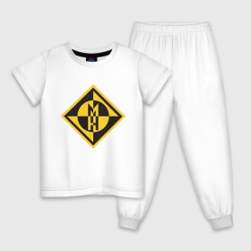 Детская пижама хлопок с принтом Machine Head_2 в Тюмени, 100% хлопок |  брюки и футболка прямого кроя, без карманов, на брюках мягкая резинка на поясе и по низу штанин
 | 