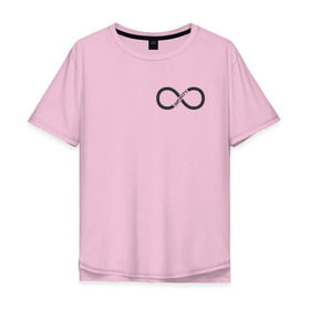 Мужская футболка хлопок Oversize с принтом Infinity в Тюмени, 100% хлопок | свободный крой, круглый ворот, “спинка” длиннее передней части | infinity | бесконечность | инфинити