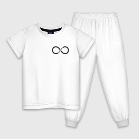 Детская пижама хлопок с принтом Infinity в Тюмени, 100% хлопок |  брюки и футболка прямого кроя, без карманов, на брюках мягкая резинка на поясе и по низу штанин
 | Тематика изображения на принте: infinity | бесконечность | инфинити