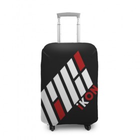 Чехол для чемодана 3D с принтом IKON в Тюмени, 86% полиэфир, 14% спандекс | двустороннее нанесение принта, прорези для ручек и колес | ikon | k pop | return | айкон
