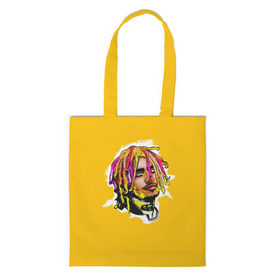 Сумка 3D повседневная с принтом Lil Pump в Тюмени, 100% полиэстер | Плотность: 200 г/м2; Размер: 34×35 см; Высота лямок: 30 см | drumtick | elementary | esketit | esskeetit | gang | garcia | gazzy | gucci | guccigang | jetski | pump | rap | trap | usa | газзи | гарсия | лил | памп | рэп | сша | трап | эщкере