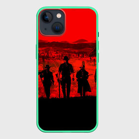 Чехол для iPhone 13 с принтом RDR 2 в Тюмени,  |  | Тематика изображения на принте: gamer | gun | logo | play | player | rdr2 | red dead redemption 2 | rockstar | western | вестерн | ковбои | компьютерные игры 2019 | криминал | лого | рокстар