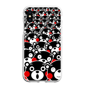 Чехол для iPhone XS Max матовый с принтом KUMAMON в Тюмени, Силикон | Область печати: задняя сторона чехла, без боковых панелей | bear | japanese | kumamon | kumamoto | аниме | игрушка | кумамон | кумамото сапурайдзу | медведь | мишка | персонаж | талисман | япония