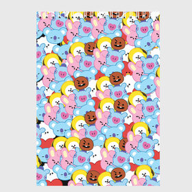 Скетчбук с принтом BTS BT21 STICKERS в Тюмени, 100% бумага
 | 48 листов, плотность листов — 100 г/м2, плотность картонной обложки — 250 г/м2. Листы скреплены сверху удобной пружинной спиралью | bt21 | bts | bts army | bts stickers | j hope | jimin | jin | jungkook | k pop | rap monster | rapmon | suga | v | бтс | корея | стикеры bts