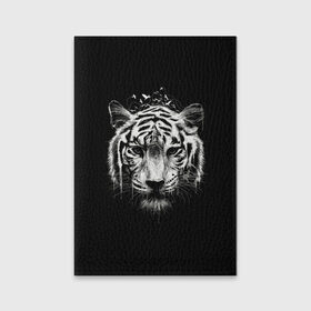 Обложка для паспорта матовая кожа с принтом Dark Tiger в Тюмени, натуральная матовая кожа | размер 19,3 х 13,7 см; прозрачные пластиковые крепления | africa | creepy | dark | desert | predator | scary | tiger | tigers | африка | жуткий | мрачный | пустыня | страшный | тигр | тигренок | тигрица | тигрицы | тигры | тигрята | хищник