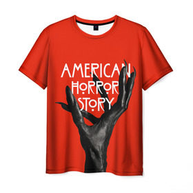 Мужская футболка 3D с принтом Американская История Ужасов в Тюмени, 100% полиэфир | прямой крой, круглый вырез горловины, длина до линии бедер | 8 | american horror story | новый сезон | рука | ужасы