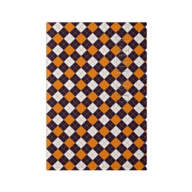 Обложка для паспорта матовая кожа с принтом Оранжевая классика в Тюмени, натуральная матовая кожа | размер 19,3 х 13,7 см; прозрачные пластиковые крепления | Тематика изображения на принте: 