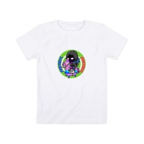 Детская футболка хлопок с принтом Fortnite. Nevermore в Тюмени, 100% хлопок | круглый вырез горловины, полуприлегающий силуэт, длина до линии бедер | Тематика изображения на принте: 