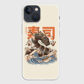 Чехол для iPhone 13 mini с принтом Great Sushi Dragon в Тюмени,  |  | 