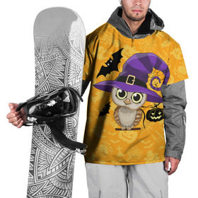 Накидка на куртку 3D с принтом Совушка и хэллоуин в Тюмени, 100% полиэстер |  | Тематика изображения на принте: halloween | летучая мышь | подарок на хэллоуин | прикольная сова | сова | сова и хэллоуин | совушка | тыква | тыква на хэллоуин | хэллоуин