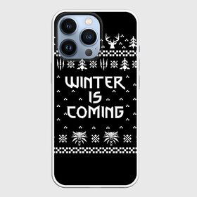 Чехол для iPhone 13 Pro с принтом ВЕДЬМАК НОВОГОДНИЙ в Тюмени,  |  | christmas | hunter | snow | the witcher | wild hunt | winter | winter is coming | ведьмак | геральт | дикая охота | зима близко | монстры | новогодний | новый год | охотник | снег | трисс | цири