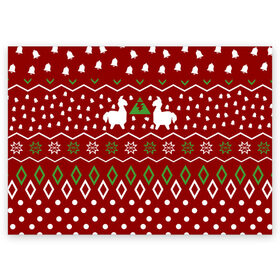 Поздравительная открытка с принтом FORTNITE НОВОГОДНИЙ в Тюмени, 100% бумага | плотность бумаги 280 г/м2, матовая, на обратной стороне линовка и место для марки
 | 2020 | christmas | fortnite | happy new year | llama | marry christmas | new year | snow | winter | новогодний | новый год | снег | фортнайт