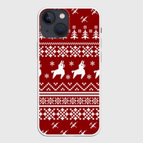 Чехол для iPhone 13 mini с принтом FORTNITE НОВОГОДНИЙ в Тюмени,  |  | 2020 | christmas | fortnite | happy new year | llama | marry christmas | new year | snow | winter | новогодний | новый год | снег | фортнайт