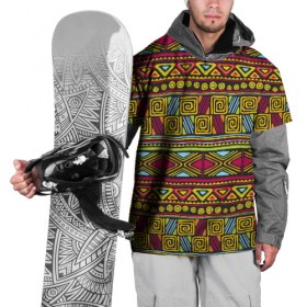 Накидка на куртку 3D с принтом Этнический орнамент в Тюмени, 100% полиэстер |  | Тематика изображения на принте: африка | геометрия | индия | орнамент | узор | этно