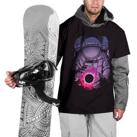 Накидка на куртку 3D с принтом Карманная вселенная в Тюмени, 100% полиэстер |  | астронавт | вселенная | галактика | звезда | космонавт | космос | свет | скафандр | солнце | стекло | тени | черная дыра