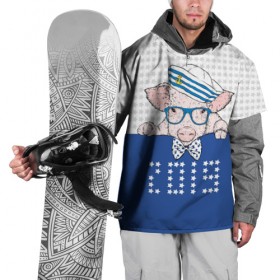 Накидка на куртку 3D с принтом Морячок 2019 в Тюмени, 100% полиэстер |  | 2019 | бабочка | боров | галстук | год | голова | домашняя | животное | звезды | кабан | матрос | мороз | моряк | морячок | новый год | очки | подарок | поздравление | полосатая | поросенок | праздник