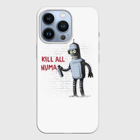 Чехол для iPhone 13 Pro с принтом Человеконенавистник в Тюмени,  |  | all | bender | doctor | futurama | humans | kill | mult | robot | simpsons | space | trust | zoidberg | бендер | зойдберг | космос | мульт | мультик | мультфильм | робот | симпсоны | футурама
