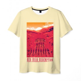 Мужская футболка 3D с принтом Nothing gets forgiven в Тюмени, 100% полиэфир | прямой крой, круглый вырез горловины, длина до линии бедер | dead | gamer | john | marston | rdr | red | redemption | rockstar | shooter | western | вестерн | джон | марстон | шутер