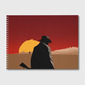 Альбом для рисования с принтом Red Dead Redemption 2 в Тюмени, 100% бумага
 | матовая бумага, плотность 200 мг. | dead | gamer | john | marston | rdr | red | redemption | rockstar | shooter | western | вестерн | джон | марстон | шутер