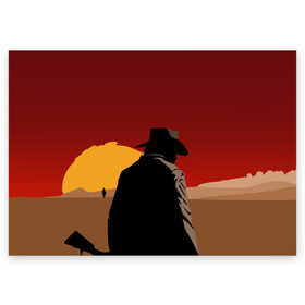 Поздравительная открытка с принтом Red Dead Redemption 2 в Тюмени, 100% бумага | плотность бумаги 280 г/м2, матовая, на обратной стороне линовка и место для марки
 | dead | gamer | john | marston | rdr | red | redemption | rockstar | shooter | western | вестерн | джон | марстон | шутер