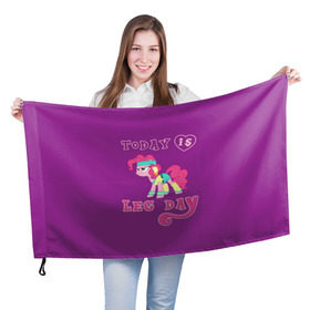 Флаг 3D с принтом My Little Pony в Тюмени, 100% полиэстер | плотность ткани — 95 г/м2, размер — 67 х 109 см. Принт наносится с одной стороны | 