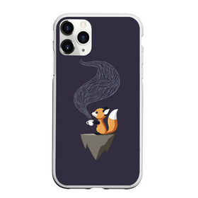 Чехол для iPhone 11 Pro матовый с принтом Coffee Fox в Тюмени, Силикон |  | coffee | cute | fox | foxes | ginger | tail | забавная | кофе | кофеёк | кофеёчек | лис | лиса | лисица | лисицы | лисичка | лисички | лисы | милая | рыжая | рыжие | смешная | фыр | хвост | хвосты