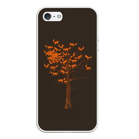 Чехол для iPhone 5/5S матовый с принтом Дерево Лисиц в Тюмени, Силикон | Область печати: задняя сторона чехла, без боковых панелей | cute | fox | foxes | ginger | tail | tree | trees | дерево | деревья | забавная | лис | лиса | лисица | лисицы | лисичка | лисички | лисы | милая | рыжая | рыжие | смешная | фыр | хвост | хвосты