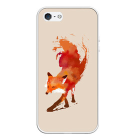 Чехол для iPhone 5/5S матовый с принтом Paint Fox в Тюмени, Силикон | Область печати: задняя сторона чехла, без боковых панелей | cute | fox | foxes | ginger | paint | tail | забавная | краска | лис | лиса | лисица | лисицы | лисичка | лисички | лисы | милая | рыжая | рыжие | смешная | фыр | хвост | хвосты