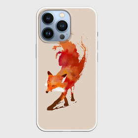 Чехол для iPhone 13 Pro с принтом Paint Fox в Тюмени,  |  | cute | fox | foxes | ginger | paint | tail | забавная | краска | лис | лиса | лисица | лисицы | лисичка | лисички | лисы | милая | рыжая | рыжие | смешная | фыр | хвост | хвосты