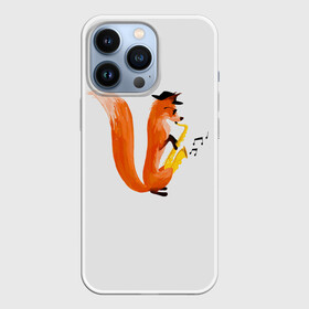 Чехол для iPhone 13 Pro с принтом Джаз Лис в Тюмени,  |  | cute | fox | foxes | ginger | jazz | tail | trumpet | джаз | джазмен | забавная | лис | лиса | лисица | лисицы | лисичка | лисички | лисы | милая | рыжая | рыжие | саксофон | смешная | труба | фыр | хвост | хвосты