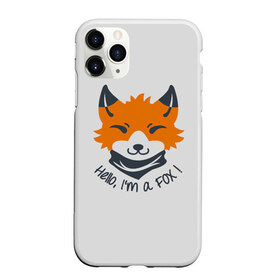 Чехол для iPhone 11 Pro матовый с принтом Hello Fox в Тюмени, Силикон |  | cute | fox | foxes | ginger | hello | tail | забавная | лис | лиса | лисица | лисицы | лисичка | лисички | лисы | милая | привет | рыжая | рыжие | смешная | фыр | хвост | хвосты