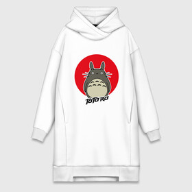 Платье-худи хлопок с принтом Totoro в Тюмени,  |  | forest | friend | ghibli | japan | keeper | nature | neigbor | neighbour | totoro | анимация | аниме | гибли | дерево | друг | животные | лес | любовь | милый | мир | миядзаки | мульт | мультфильм | природа | сосед | тоторо | хранитель