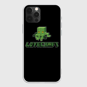 Чехол для iPhone 12 Pro с принтом Lovecraft Ктулху в Тюмени, силикон | область печати: задняя сторона чехла, без боковых панелей | Тематика изображения на принте: craft | creeper | enderman | mine | minecraft | miner | online | skeleton | sword | tnt | world | zombie | динамит | зомби | игра | игры | кирка | крипер | майнер | майнкрафт | меч | мир | онлайн | скелетон