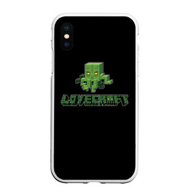 Чехол для iPhone XS Max матовый с принтом Lovecraft Ктулху в Тюмени, Силикон | Область печати: задняя сторона чехла, без боковых панелей | Тематика изображения на принте: craft | creeper | enderman | mine | minecraft | miner | online | skeleton | sword | tnt | world | zombie | динамит | зомби | игра | игры | кирка | крипер | майнер | майнкрафт | меч | мир | онлайн | скелетон