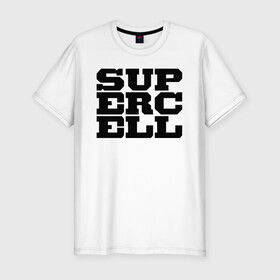 Мужская футболка хлопок Slim с принтом SUPERCELL в Тюмени, 92% хлопок, 8% лайкра | приталенный силуэт, круглый вырез ворота, длина до линии бедра, короткий рукав | supercell | игра | клеш | клэш | суперселл