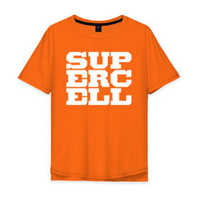 Мужская футболка хлопок Oversize с принтом SUPERCELL в Тюмени, 100% хлопок | свободный крой, круглый ворот, “спинка” длиннее передней части | supercell | игра | клеш | клэш | суперселл