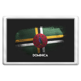 Магнит 45*70 с принтом DOMINICA(Доминика) в Тюмени, Пластик | Размер: 78*52 мм; Размер печати: 70*45 | dominica | urban | город | доминика | мир | путешествие | символика | страны | флаг