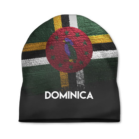 Шапка 3D с принтом DOMINICA(Доминика) в Тюмени, 100% полиэстер | универсальный размер, печать по всей поверхности изделия | Тематика изображения на принте: dominica | urban | город | доминика | мир | путешествие | символика | страны | флаг