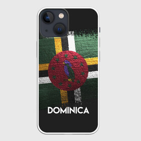 Чехол для iPhone 13 mini с принтом DOMINICA(Доминика) в Тюмени,  |  | Тематика изображения на принте: dominica | urban | город | доминика | мир | путешествие | символика | страны | флаг